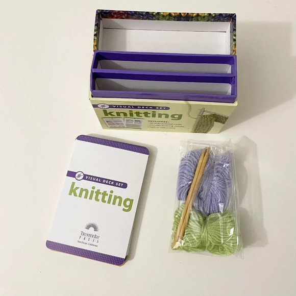Visual Deck  Set Knitting Thunder Bay Press Knitting Kit - Picture 10 of 15